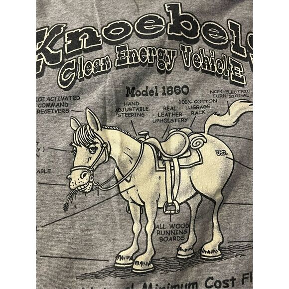 Gildan Y2K Horse Clean Energy T-Shirt. Size Small - Picture 2 of 5